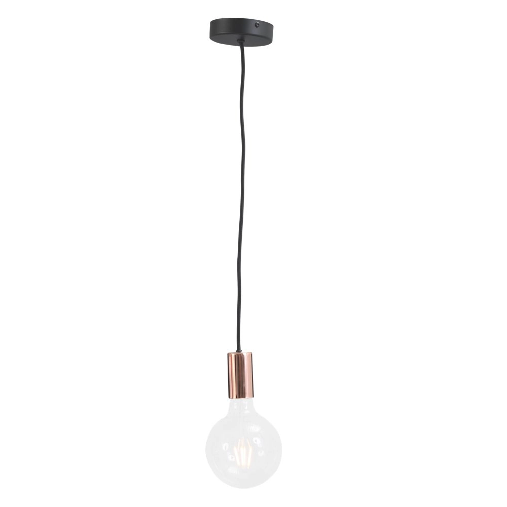 Roodkoperen pendellamp Concepto roodkoper met zwart Masterlight 8718121142340