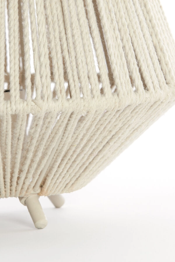 Tafellamp japandi Felida Ø 28cm crème Light & Living 8717807711900