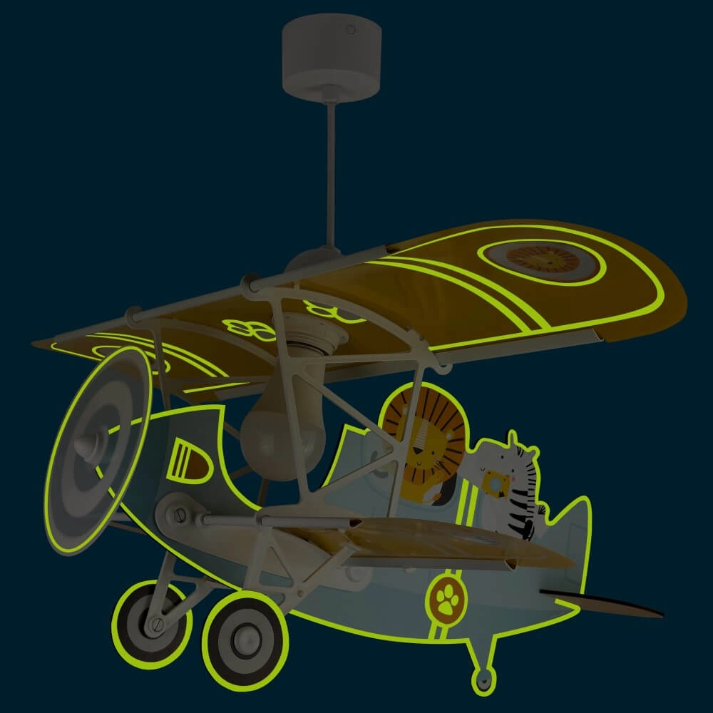 Kinder hanglamp Plane met leeuw Dalber 8420406546025