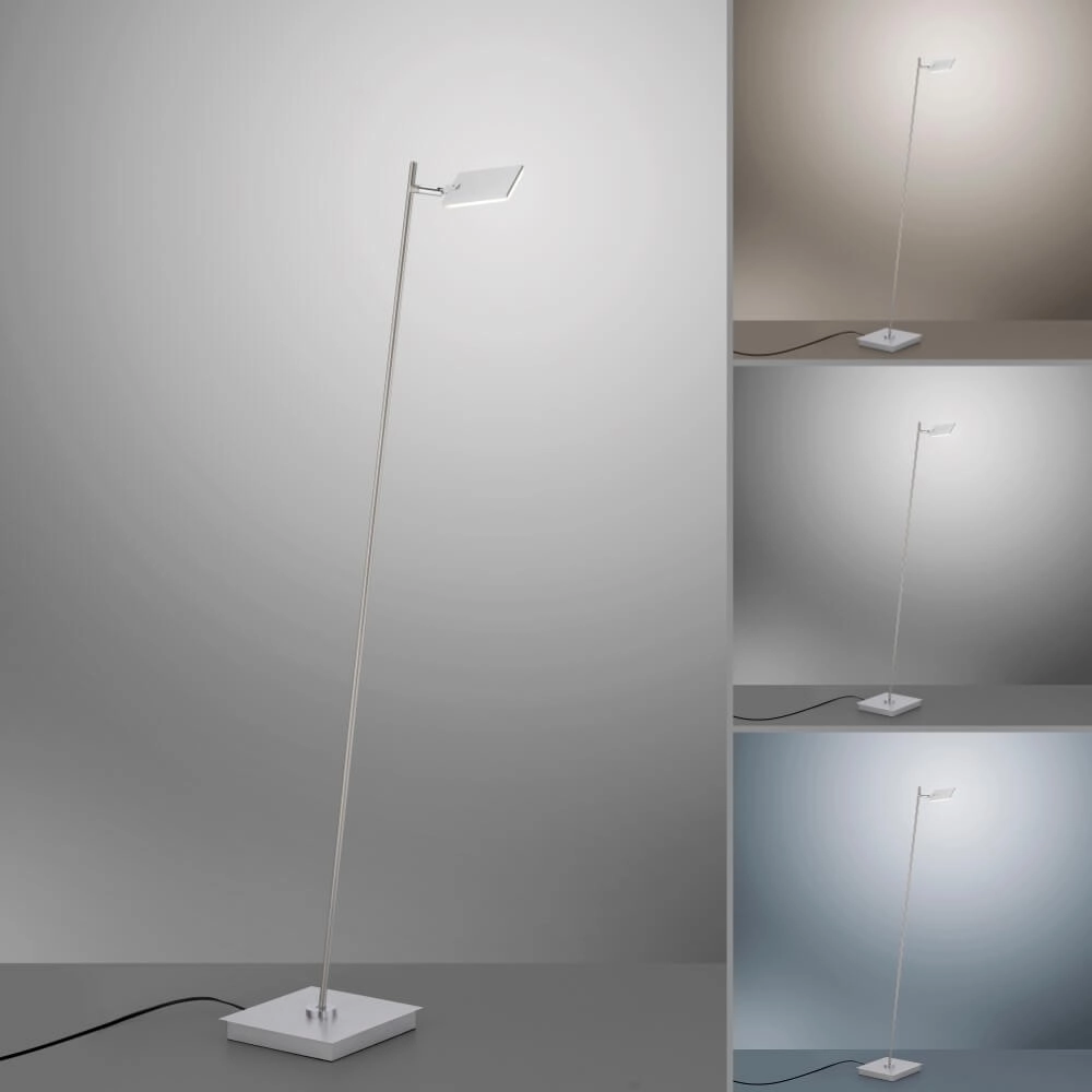 Design vloerlamp Pure Mira aluminium Paul Neuhaus 4012248365496