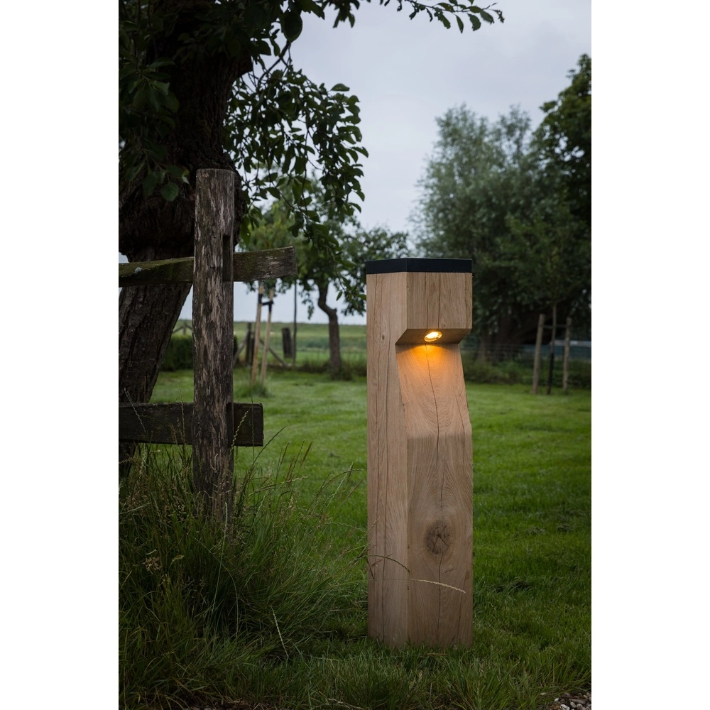 Houten solar padverlichting Eye Solar Accoya - 17,5x17,5x90 -2700K