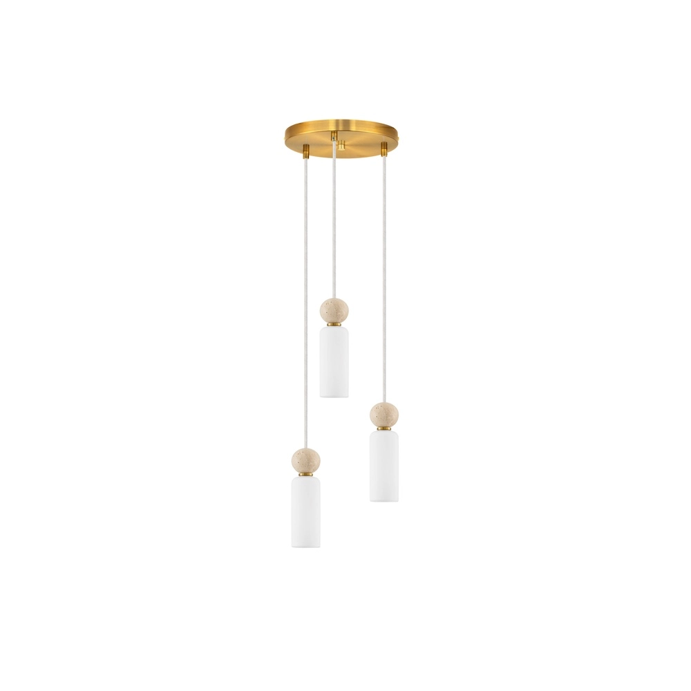Hanglamp Filomena 3-lichts goud