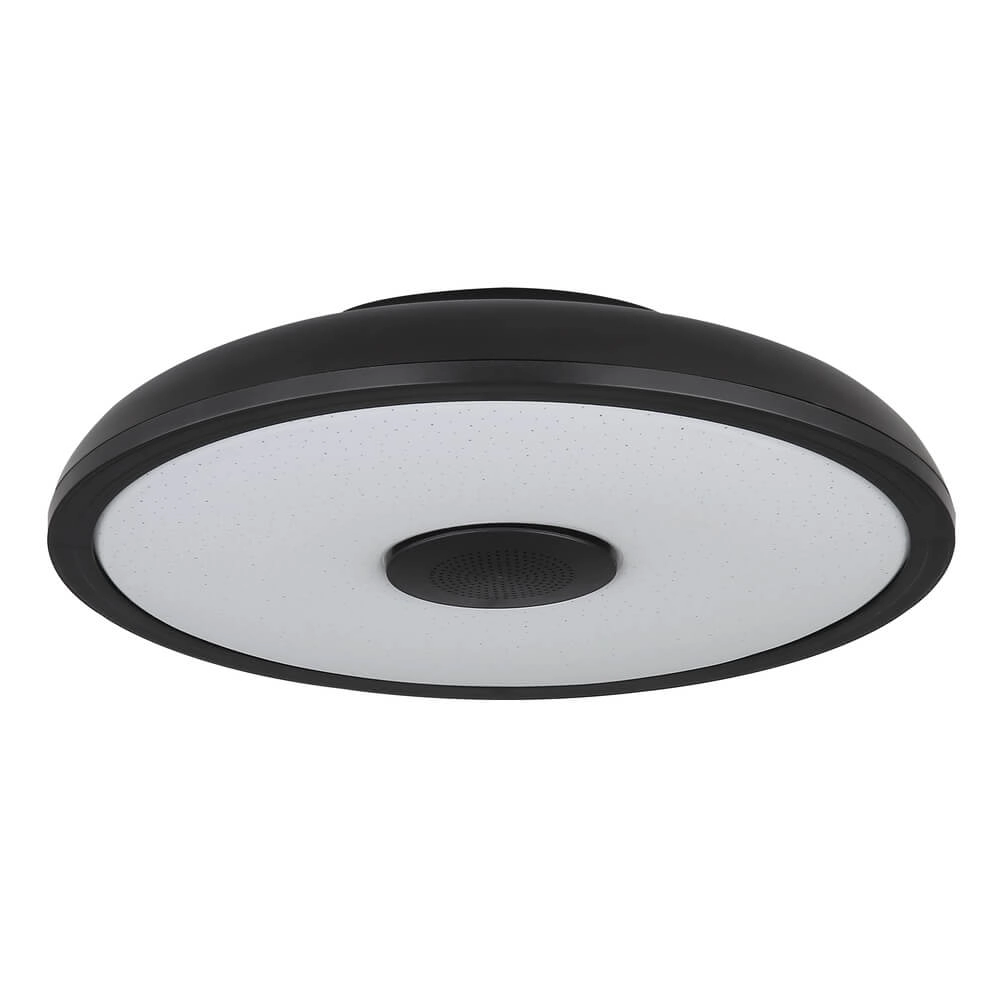 Zwarte plafonniere Raffy Ø 28cm Globo 9007371418848