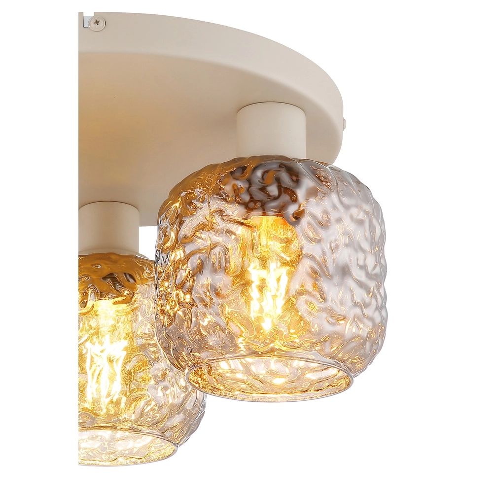 Plafondlamp Antonio 3-lichts zand bruin Globo 9007371575725