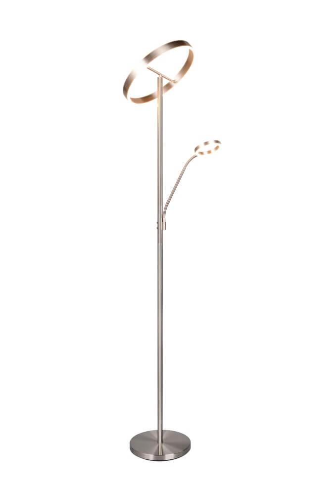 Design leeslamp Willis RVS - 180cm Trio 4017807618129