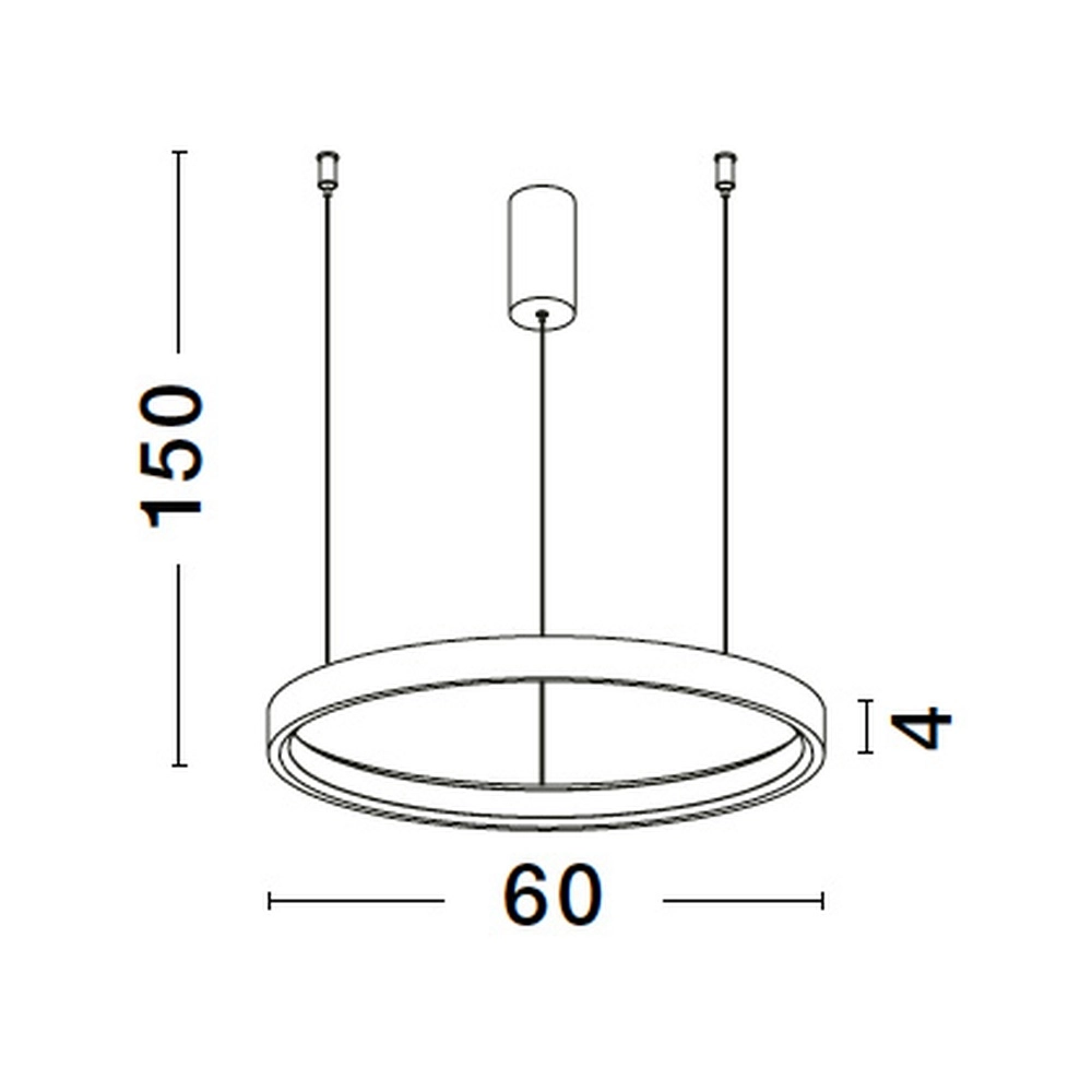 Ronde hanglamp Perrine goud Ø 60cm Lyora 5212017438447