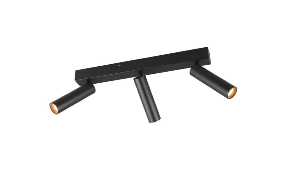 Slanke plafondspot Ambala 3x led - zwart Trio 4017807612646