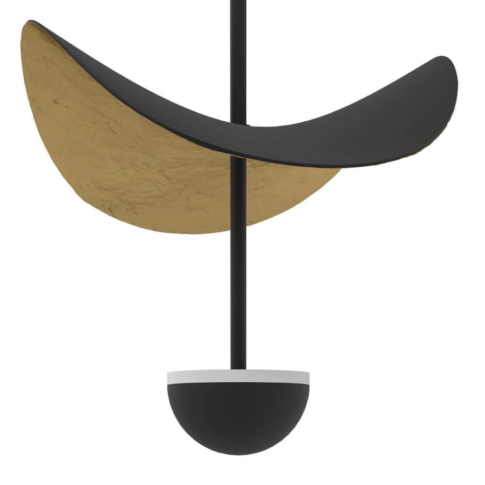 Design plafondlamp Dracera zwart met goud Stars of Light 9008606307098