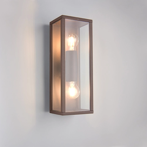 Moderne wandlamp Garonne M roestbruin