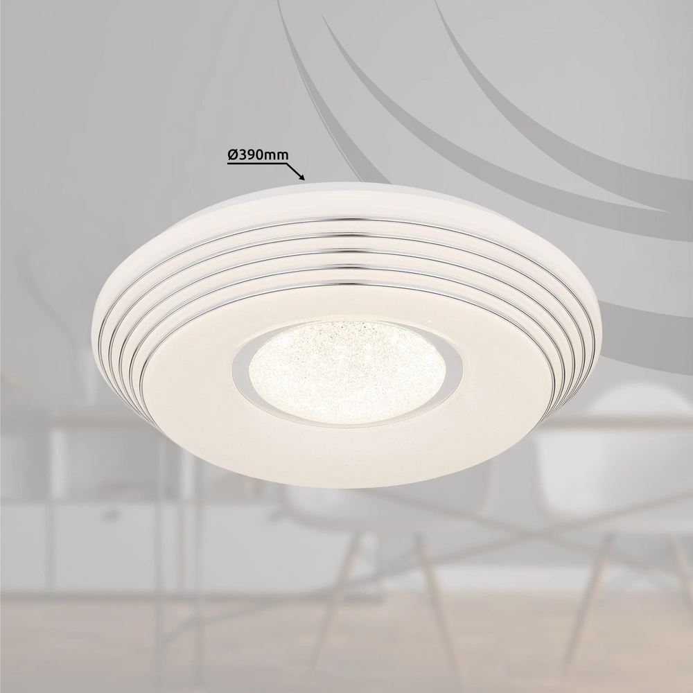 Moderne plafonniere Pillo wit Ø 39cm Globo 9007371457953
