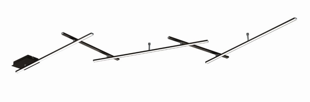 Plafondlamp Indira zwart Trio 4017807575118