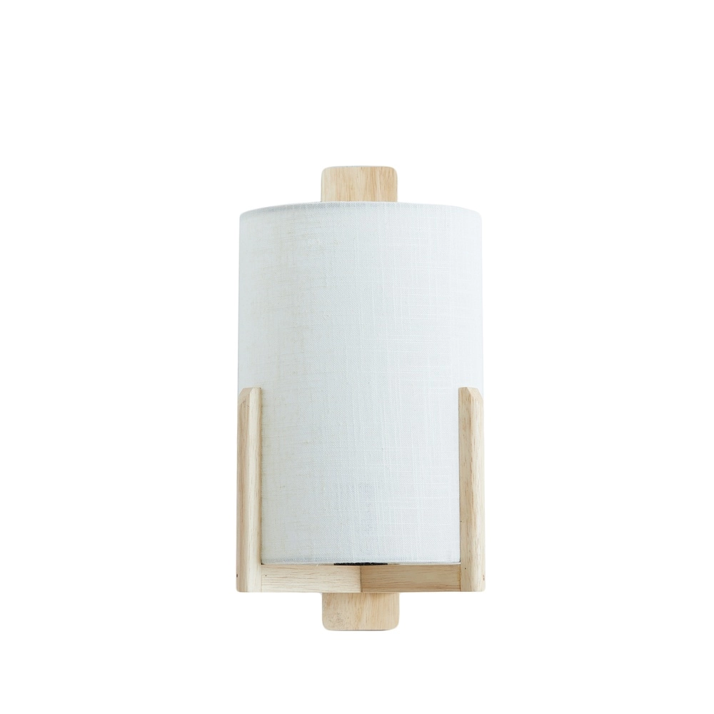 Danish design wandlamp Litto naturel met linnen
