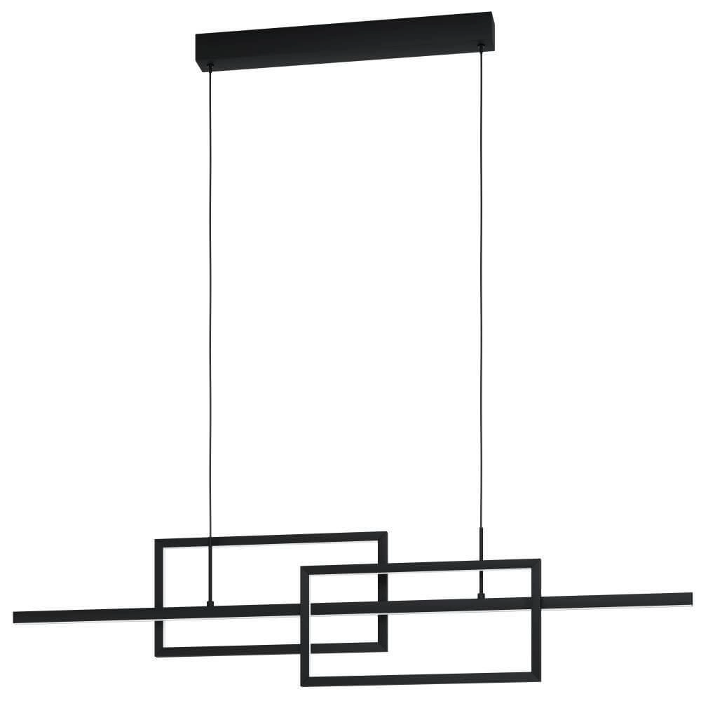 Kantoor hanglamp Puebla 115cm - zwart