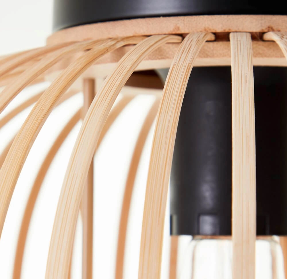 Houten plafondlamp Enca Ø 30cm Brilliant 4004353428456