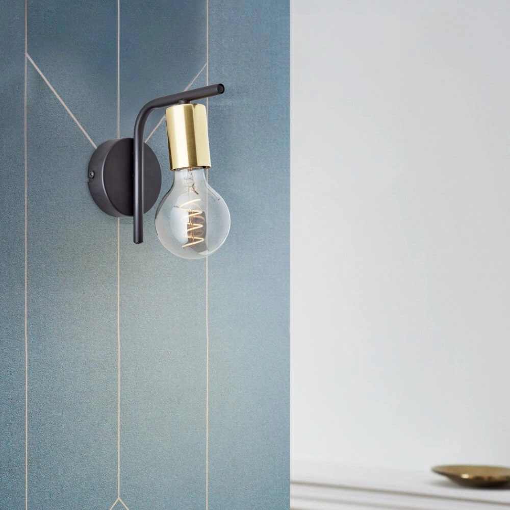 Wandlamp Kerry zwart Brilliant 4004353413100