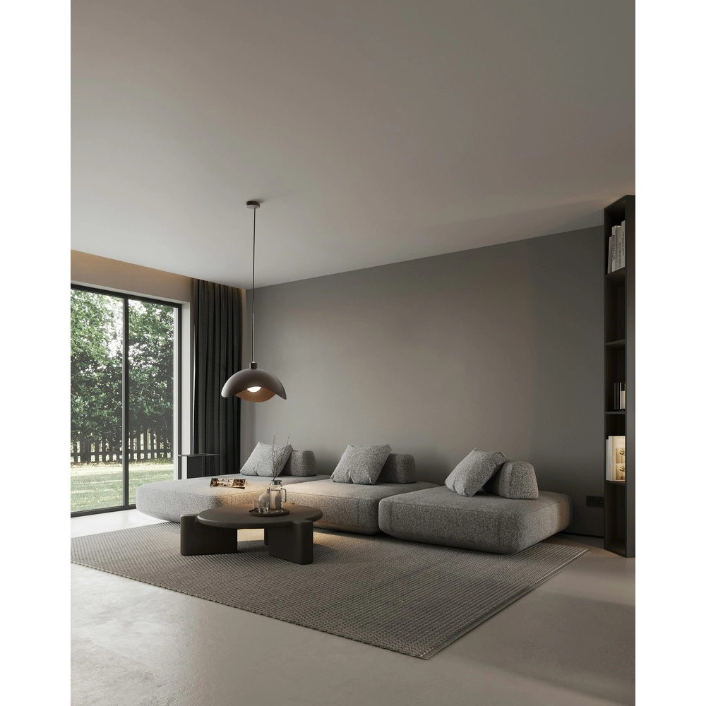 Design hanglamp Volta Ø50cm - golvend - cacao Masterlight 8718121395494