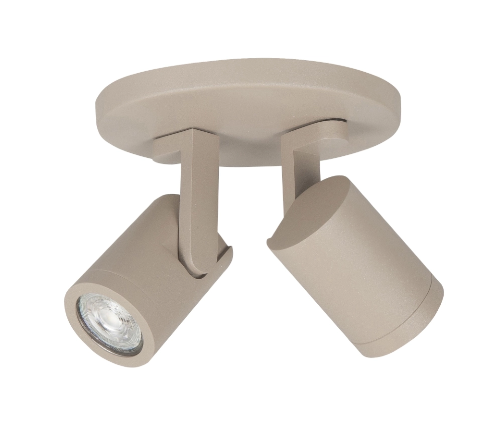 Zand opbouwspot Halo 2x GU10 - draaibaar