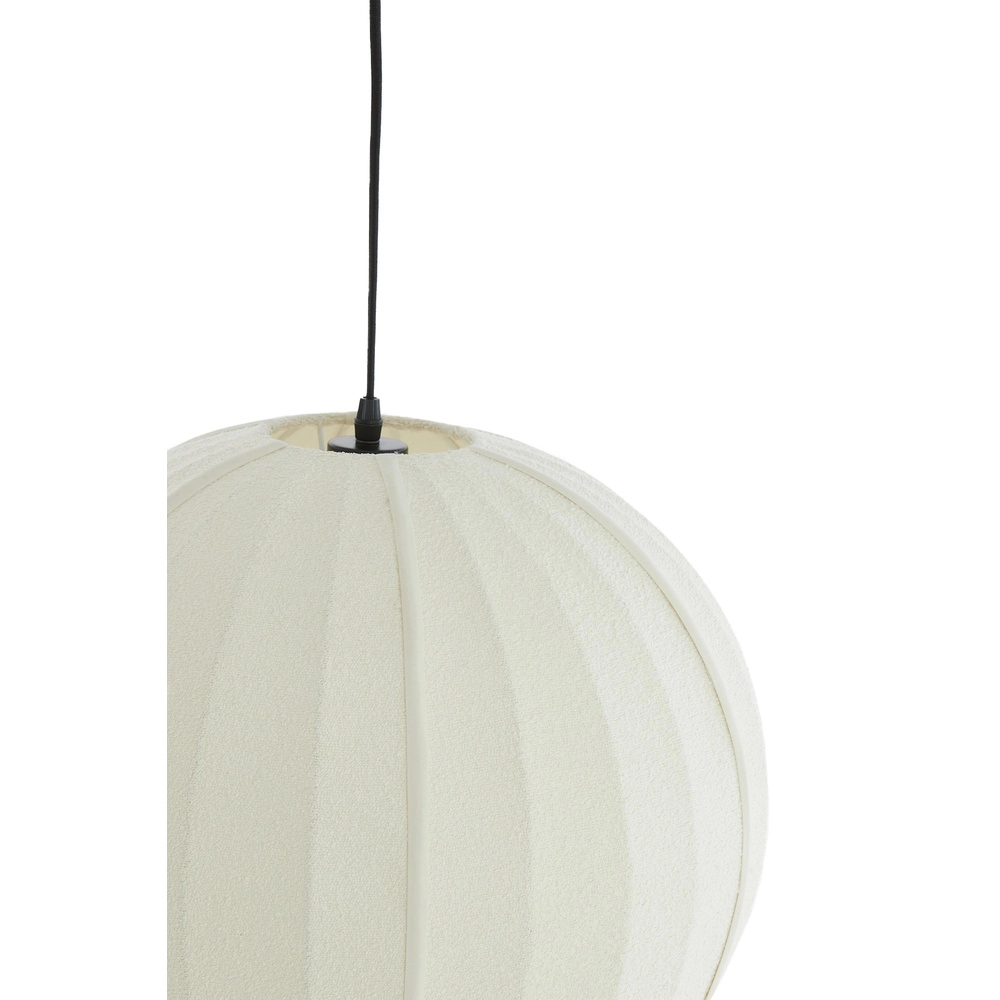 Bouclé hanglamp Zagori Ø 35cm - crème Light & Living 8717807793036