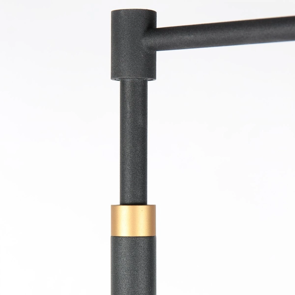 Design leeslamp Soleil zwart met gouden kap Steinhauer 8712746177381