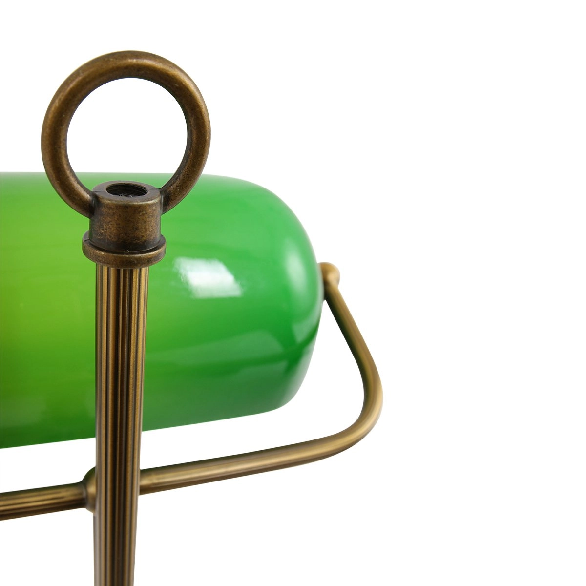 Bankierslamp Ancilla goud met groen Steinhauer 8712746115383