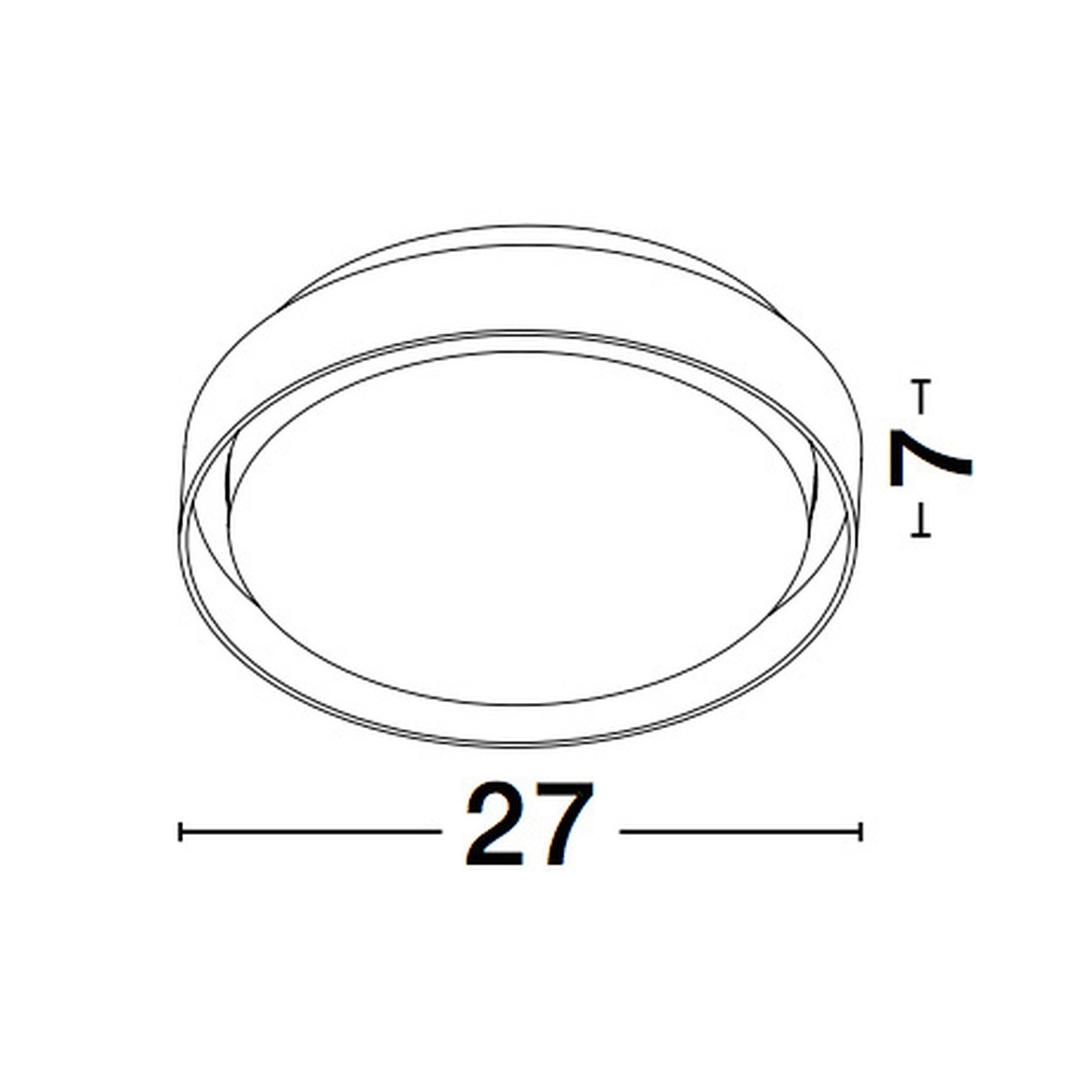 Plafondlamp Oliver Ø 27cm wit Lyora 5212017428165
