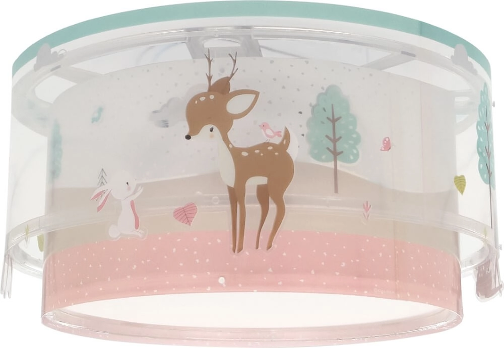 Kinderkamer plafondlamp Loving Deer roze Dalber 8420406612768
