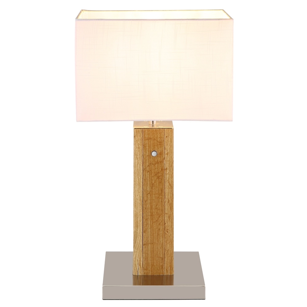 Houten schemerlamp Forest met kap Globo 9007371592333