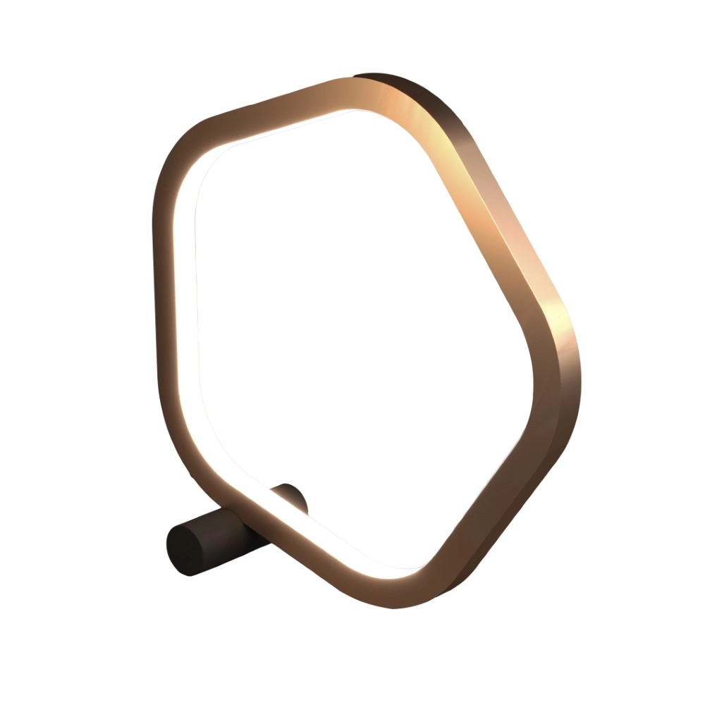 Unieke tafellamp Estrella zwart met bruin