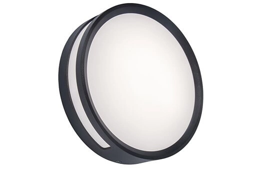 Ronde wandlamp Rola antraciet led paneel