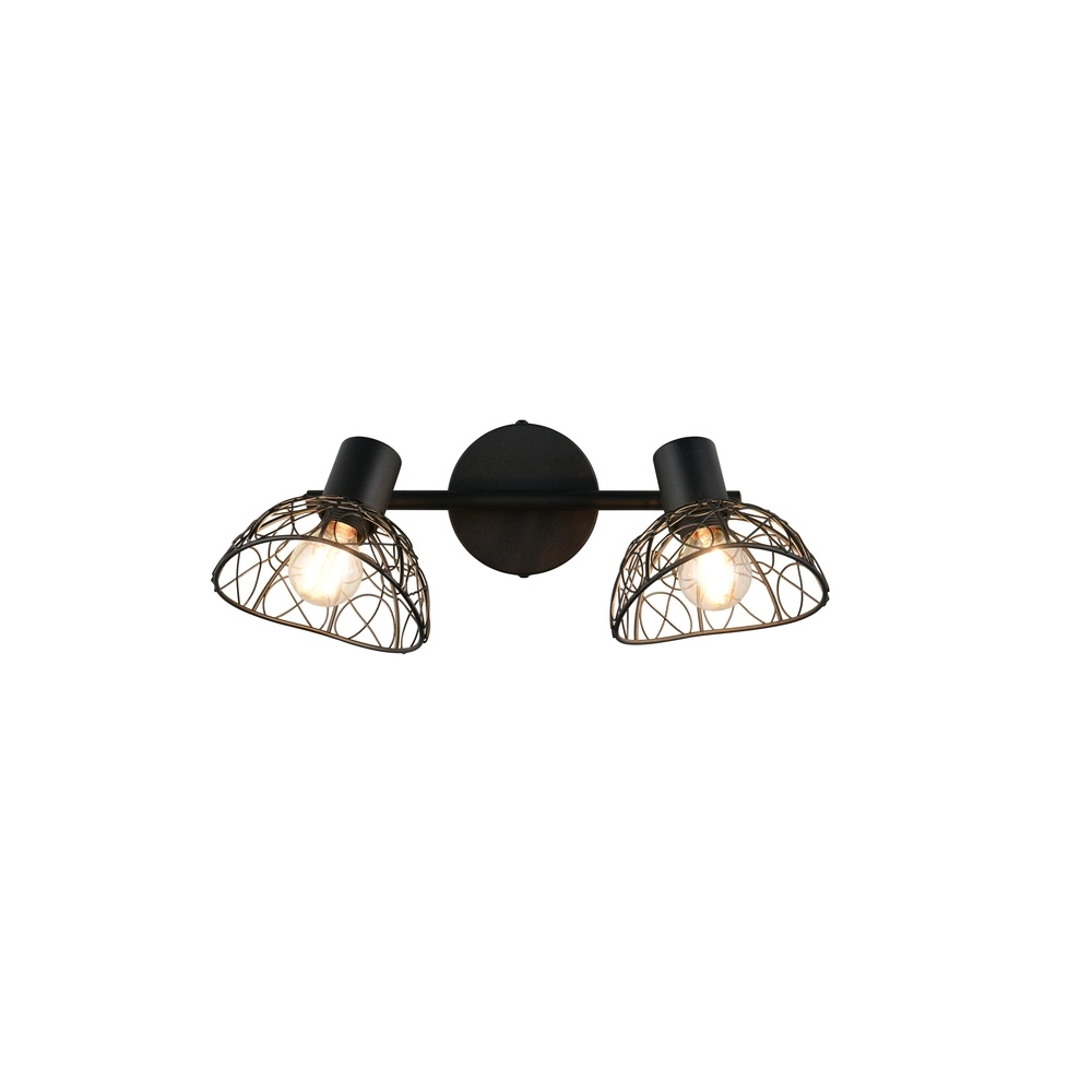 Plafondlamp Yako dubbel zwart Trio 4017807670936