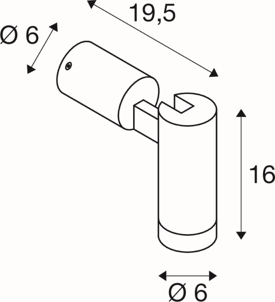 Richtbare GU10 spot S-Tube SLV 4024163287982