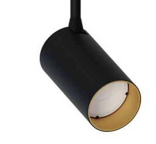 Zwart met gouden opbouwspot Mono Long Lyora 5903139767491