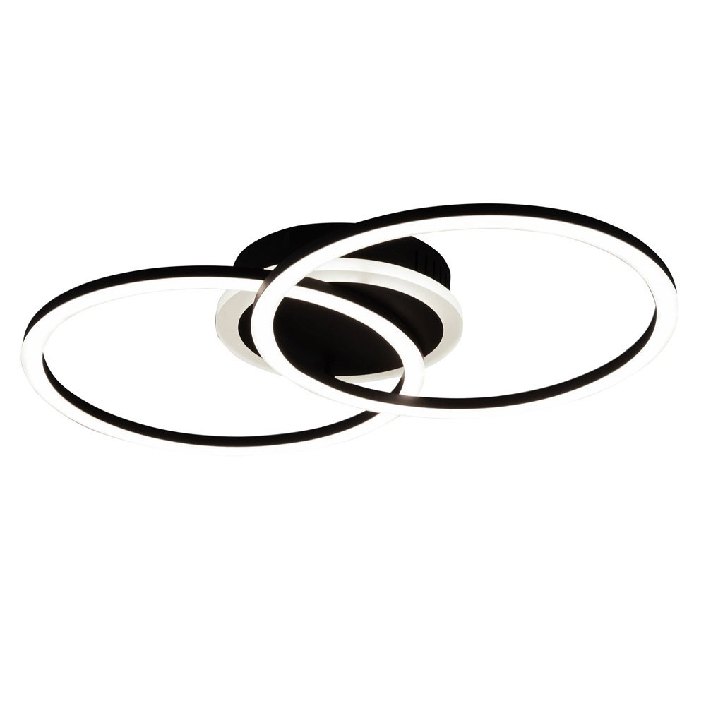 Zwarte plafonnière Venida Trio 4017807445053
