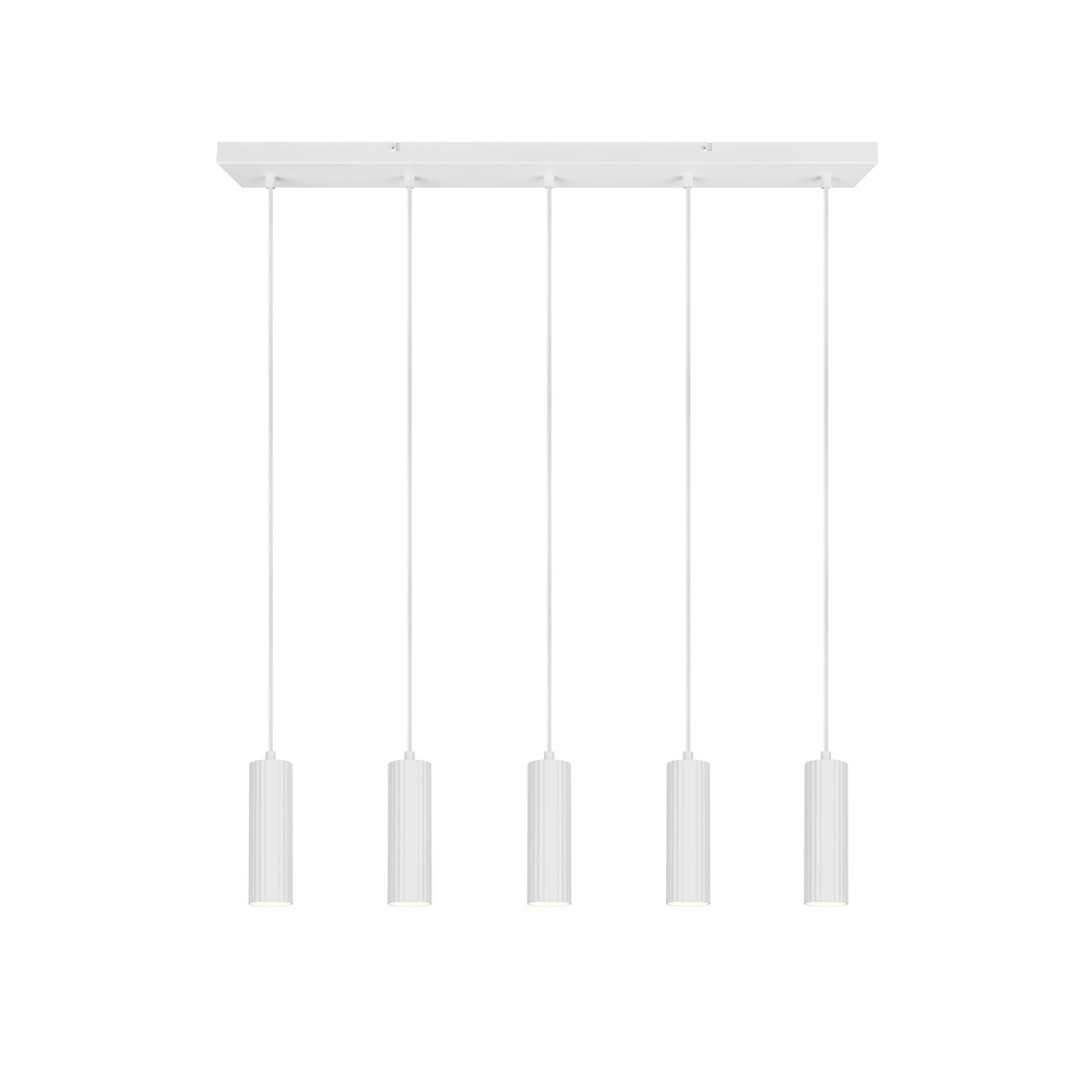 5-lichts hanglamp Soka wit Trio 4017807658514