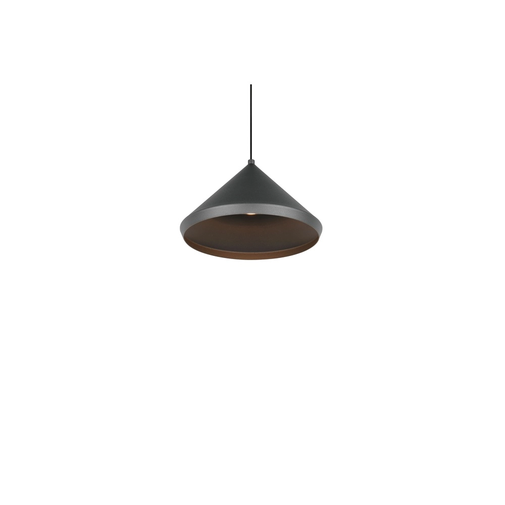 Moderne hanglamp Laguna Ø 18cm zwart Trio 4017807667608