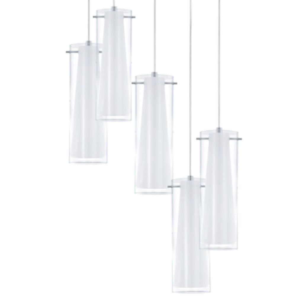 Hanglamp Pinto 5-lichts nikkel mat Eglo 9002759930035