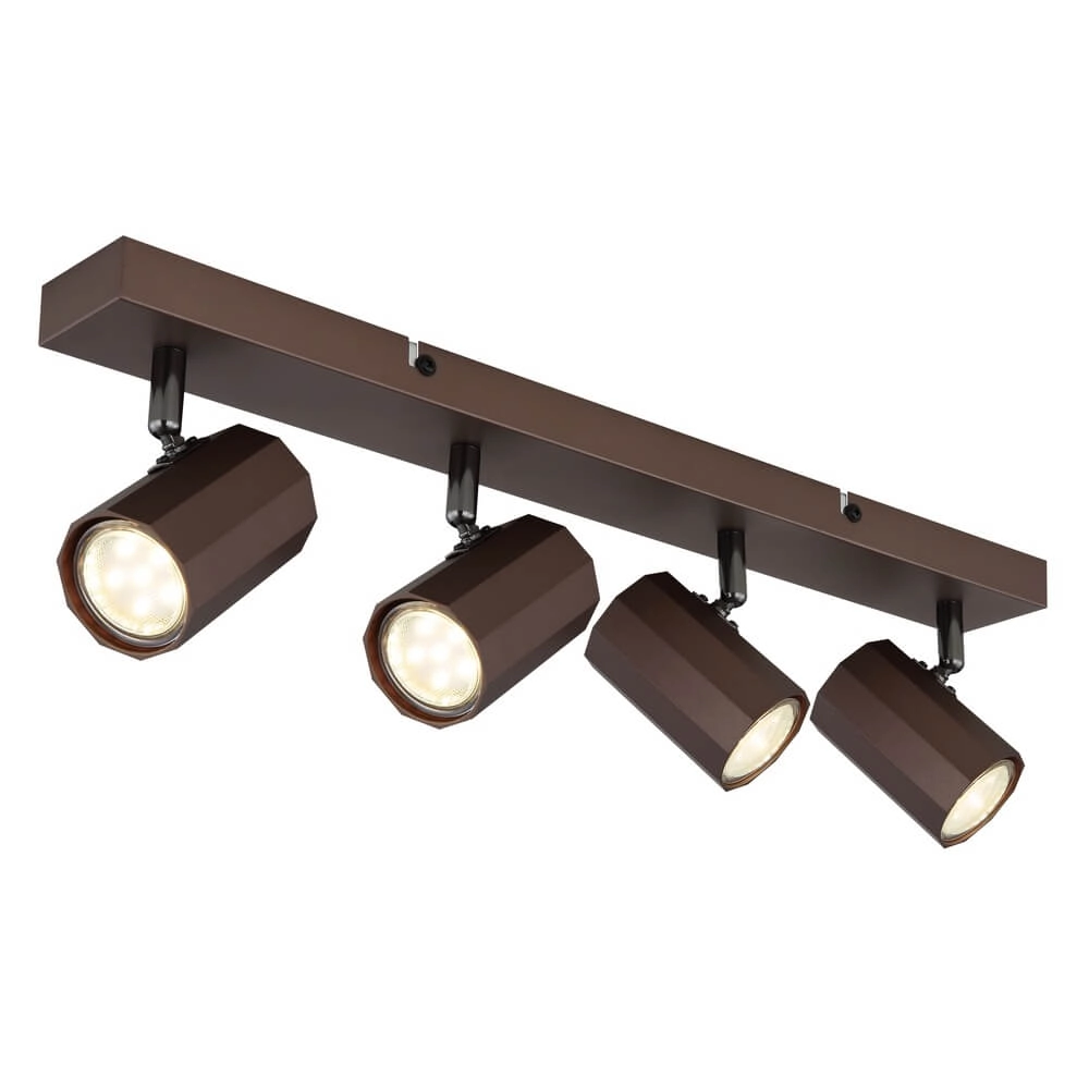 Bronzen plafondlamp James 4-lichts Bronzen plafondlamp James 4-lichts