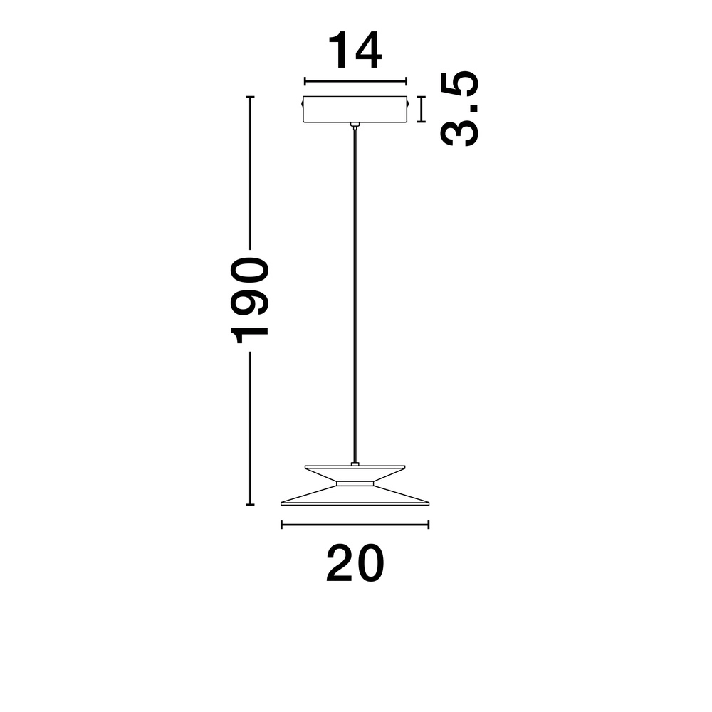 Design hanglamp Morfi enkel zwart Lyora 5212017458469