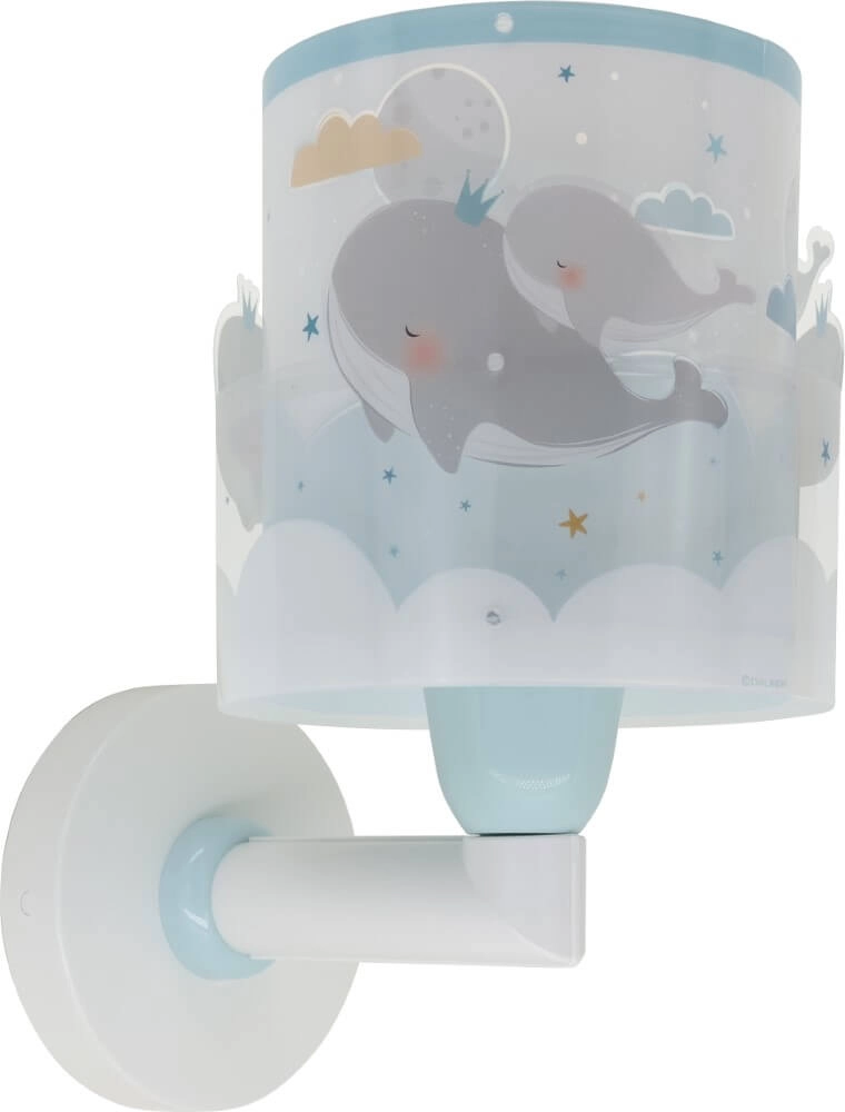 Blauwe wandlamp Whale Dalber 8420406001845