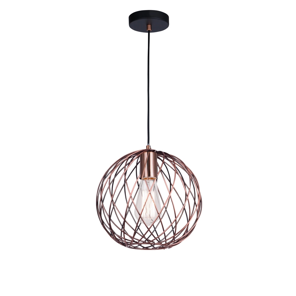 Hanglamp Eriberto Ø 25cm roestbruin Lyora 5212017407627
