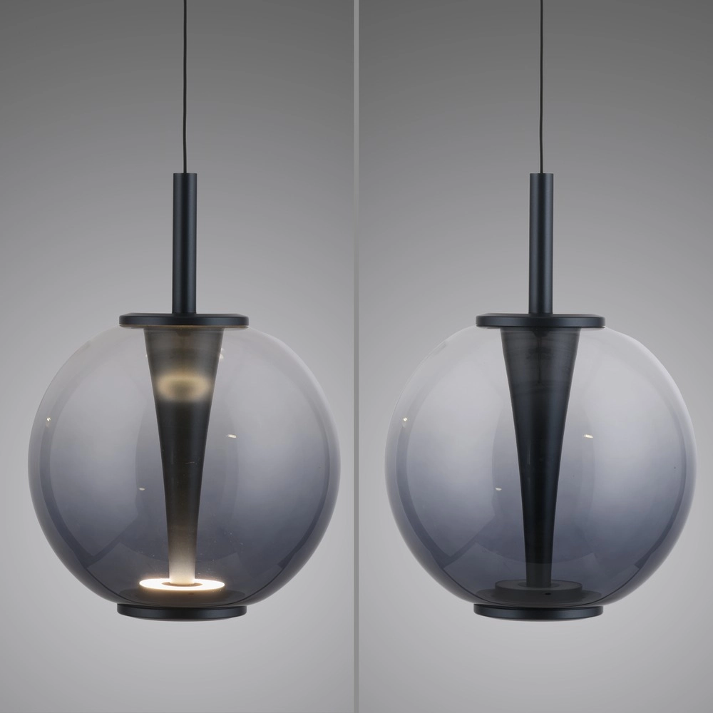 Led hanglamp Pure Infinity met smoke glas - Ø 18cm Paul Neuhaus 4012248399033