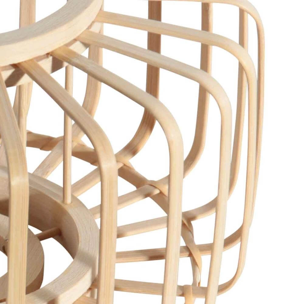 Bamboe vloerlamp Sparkled Light met zwart Steinhauer 8712746176803