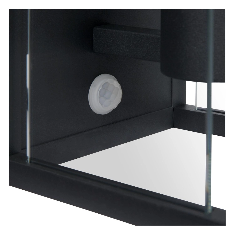 Strakke wandlamp Claire met sensor antraciet Lucide 5411212271563