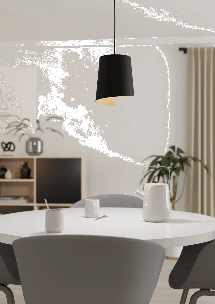 Zwarte hanglamp Bolivia Ø 18cm Eglo 9008606243853