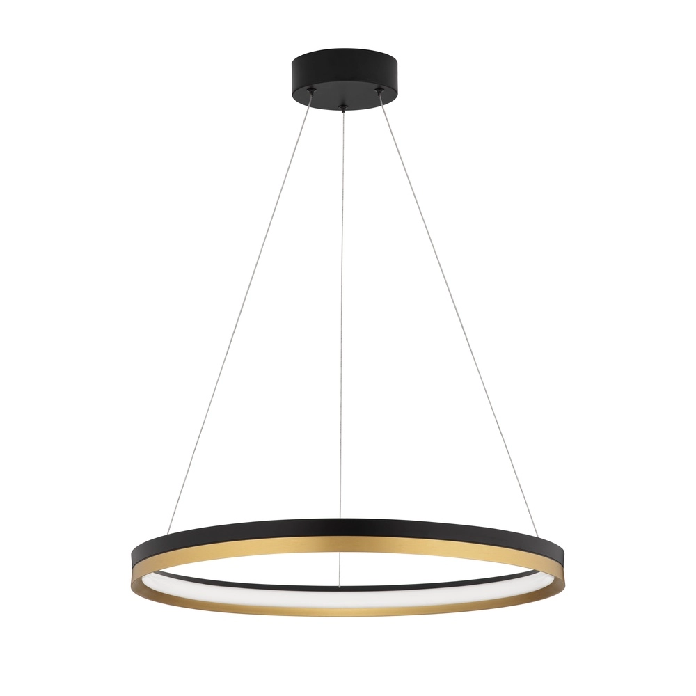 Hanglamp Cantria zwart met goud Ø 60cm Lyora 5212017439857