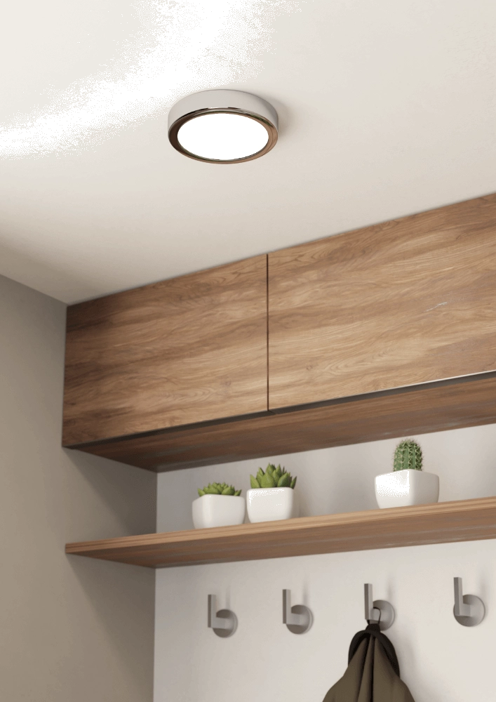 Badkamer lamp Fueva 5 IP44 - Chroom - Ø 16cm Eglo 9008606245239