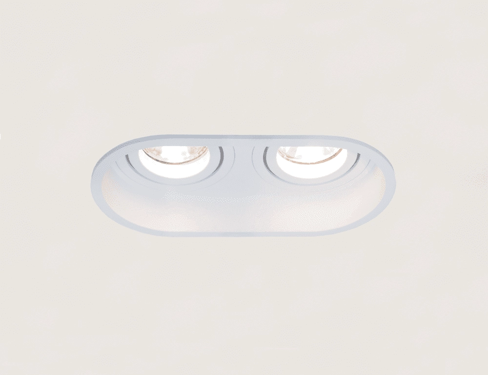 Dubbele inbouwspot Rex wit Artdelight 8719831735549