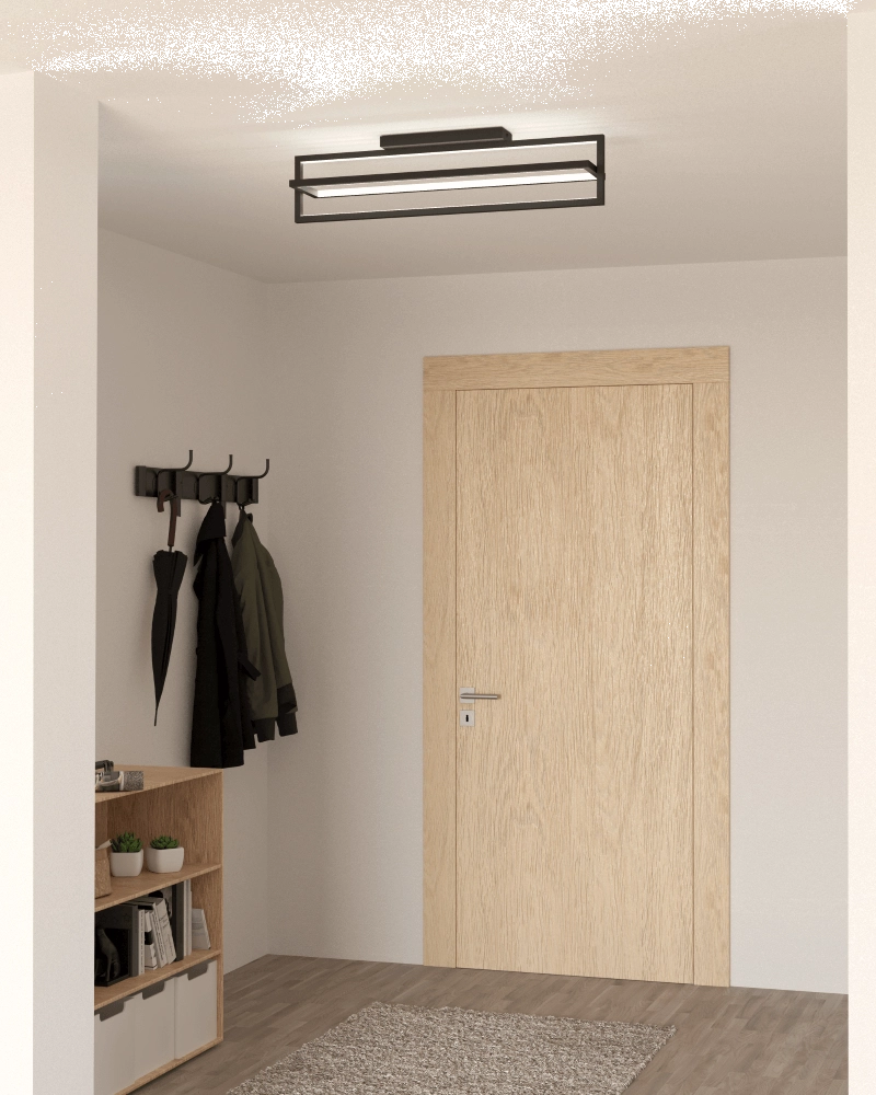 Led plafondlamp Siberia zwart Eglo 9008606244041