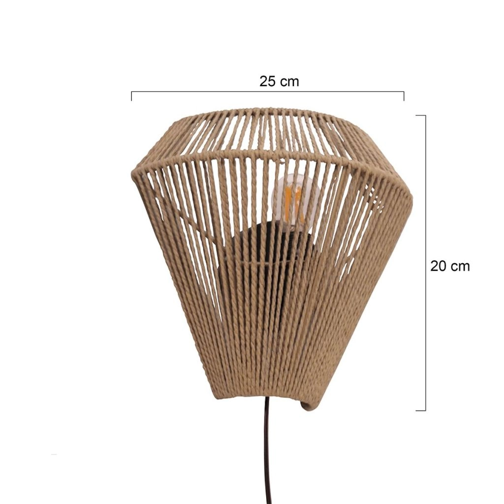 Rotan wandlamp Ropex rotan Steinhauer 8712746181814