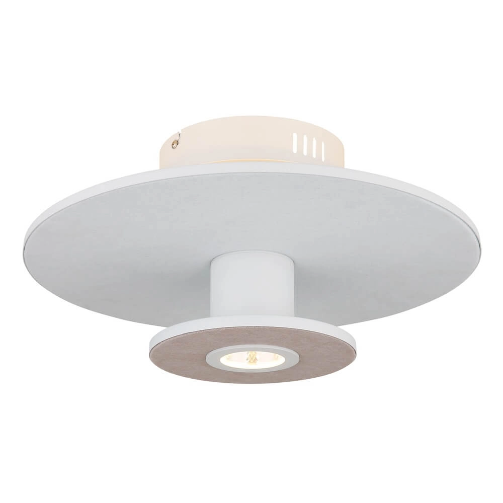 Witte plafondlamp Carter Ø 38cm met vilt